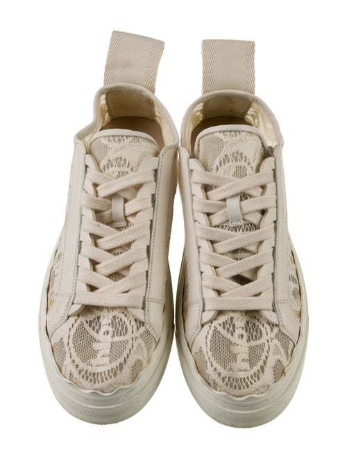Chloé Lace Lace Trim Embellishment Sneakers