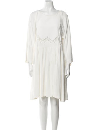 Chloé Bateau Neckline Knee-Length Dress