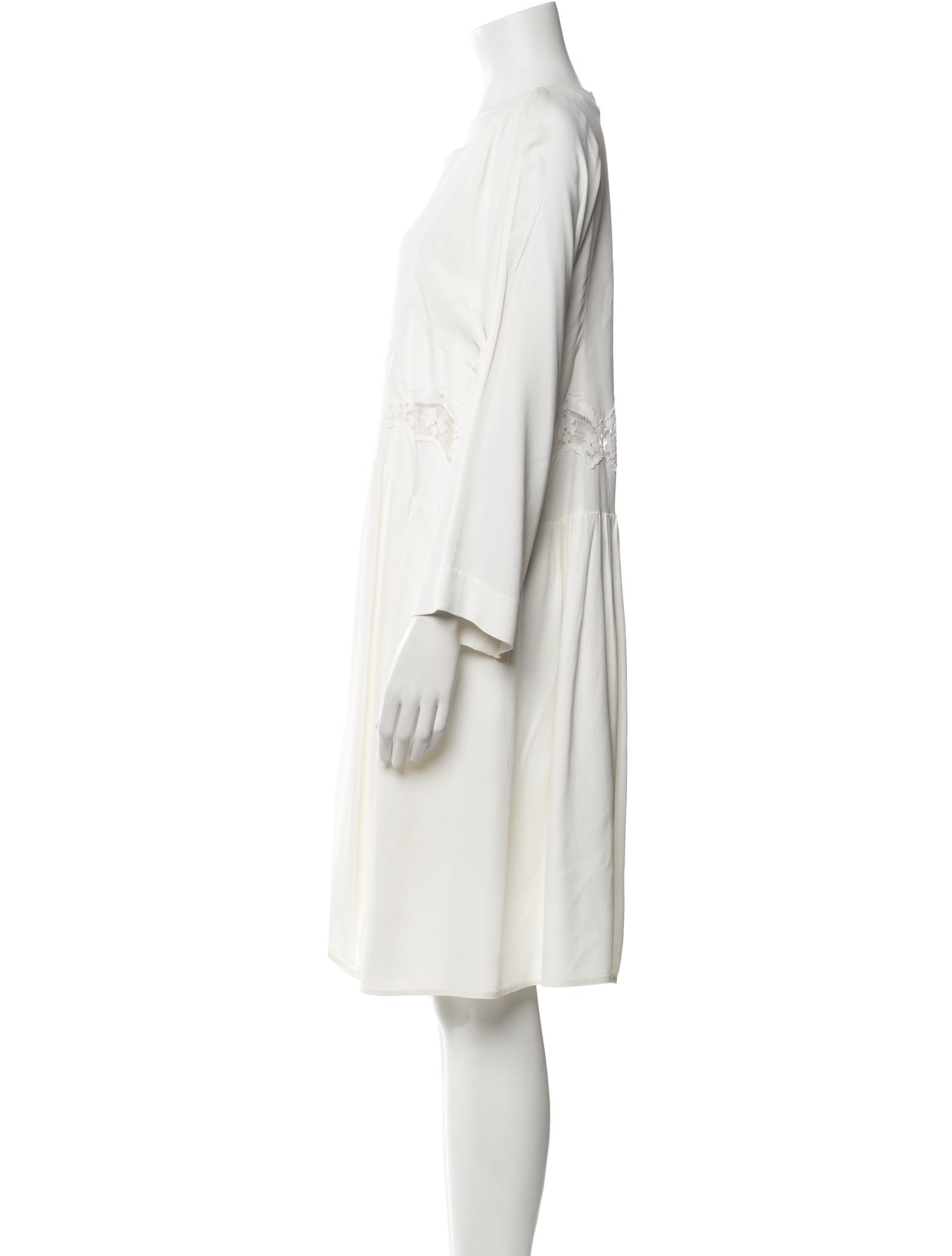 Chloé Bateau Neckline Knee-Length Dress