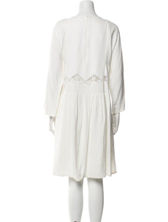 Chloé Bateau Neckline Knee-Length Dress