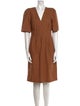 Chloé V-Neck Knee-Length Dress