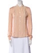 Chloé Silk Long Sleeve Button-Up Top