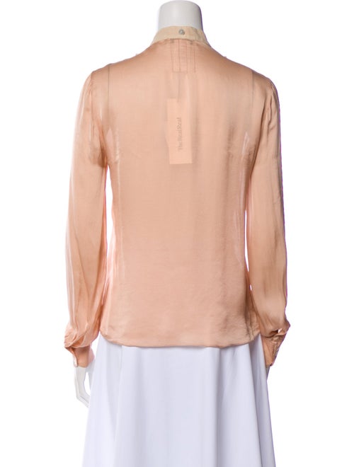 Chloé Silk Long Sleeve Button-Up Top