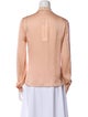 Chloé Silk Long Sleeve Button-Up Top