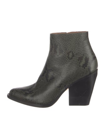 Chloé Snakeskin Animal Print Boots