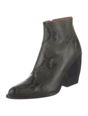 Chloé Snakeskin Animal Print Boots