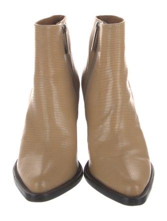 Chloé Embossed Leather Boots