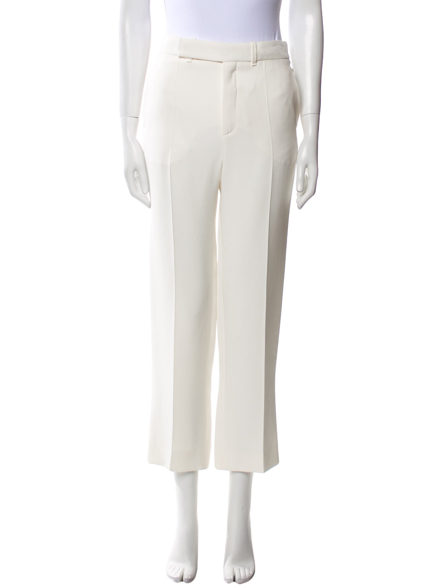 Chloé Silk Straight Leg Pants