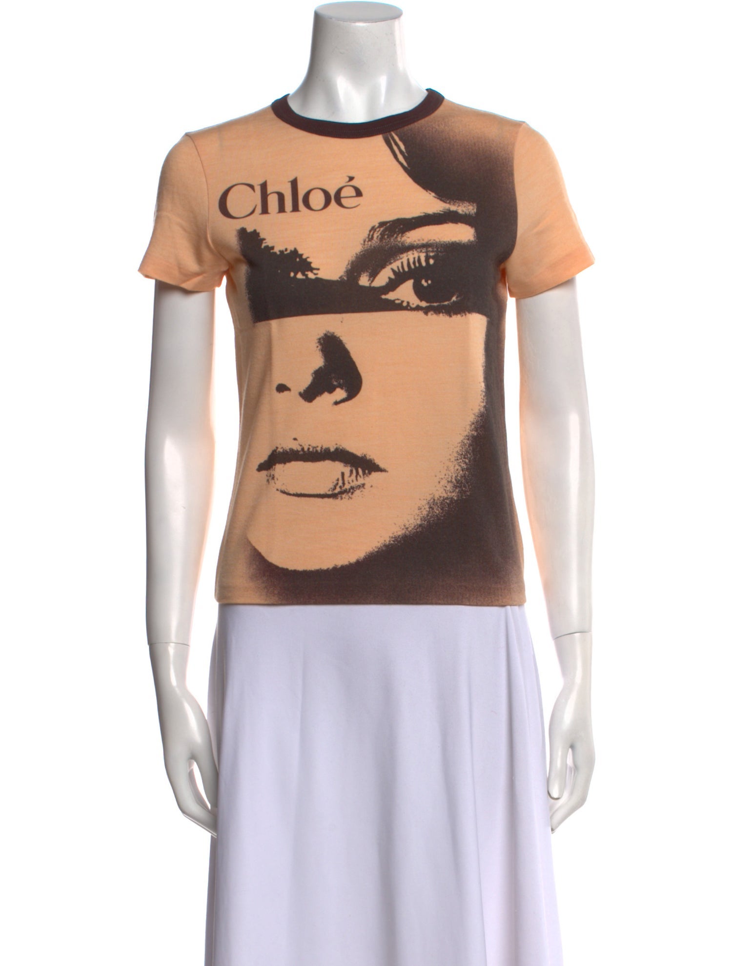 Chloé Graphic Print Crew Neck T-Shirt