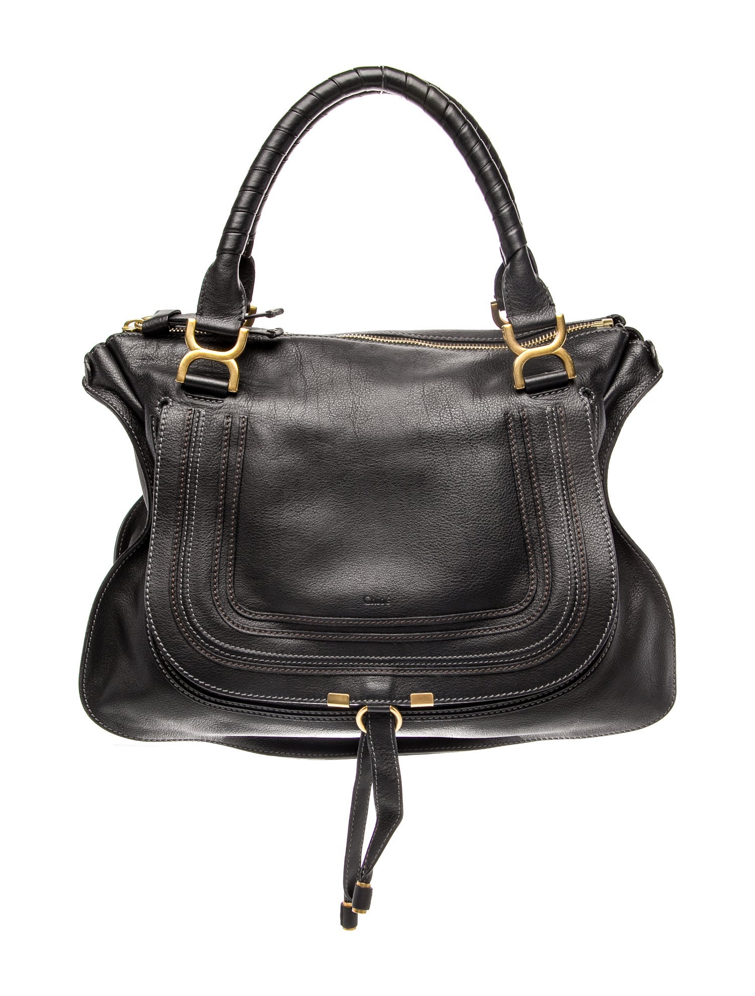 Chloé Leather Marcie Shoulder Bag Large