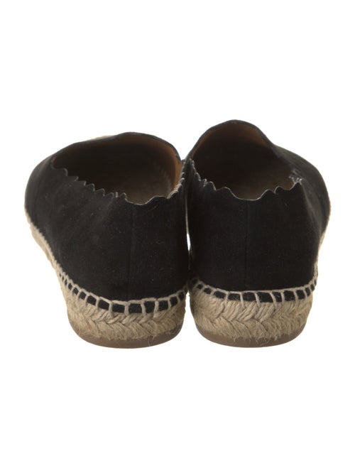 Chloé Suede Scalloped Accent Espadrilles