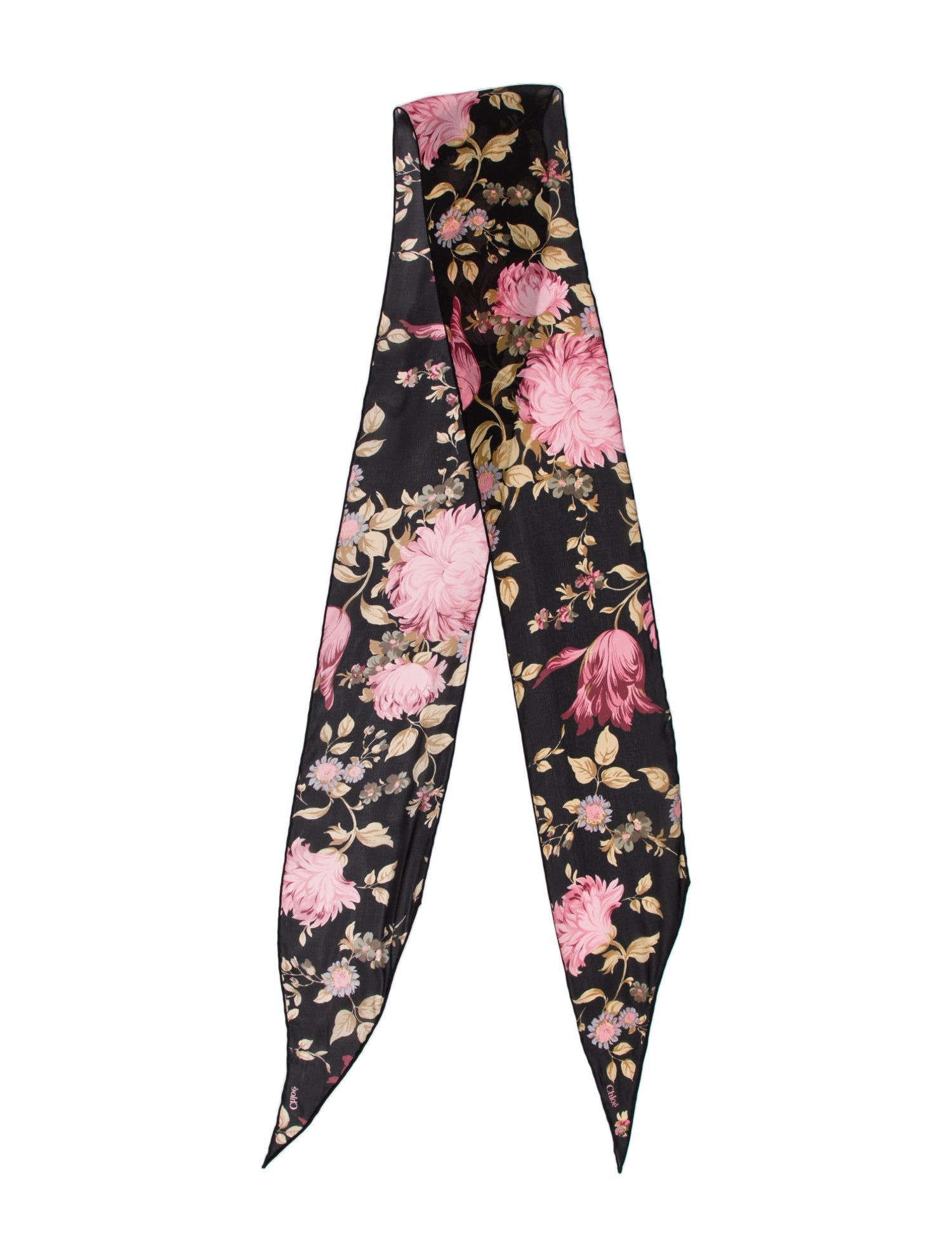 Chloé Silk Floral Print Scarf