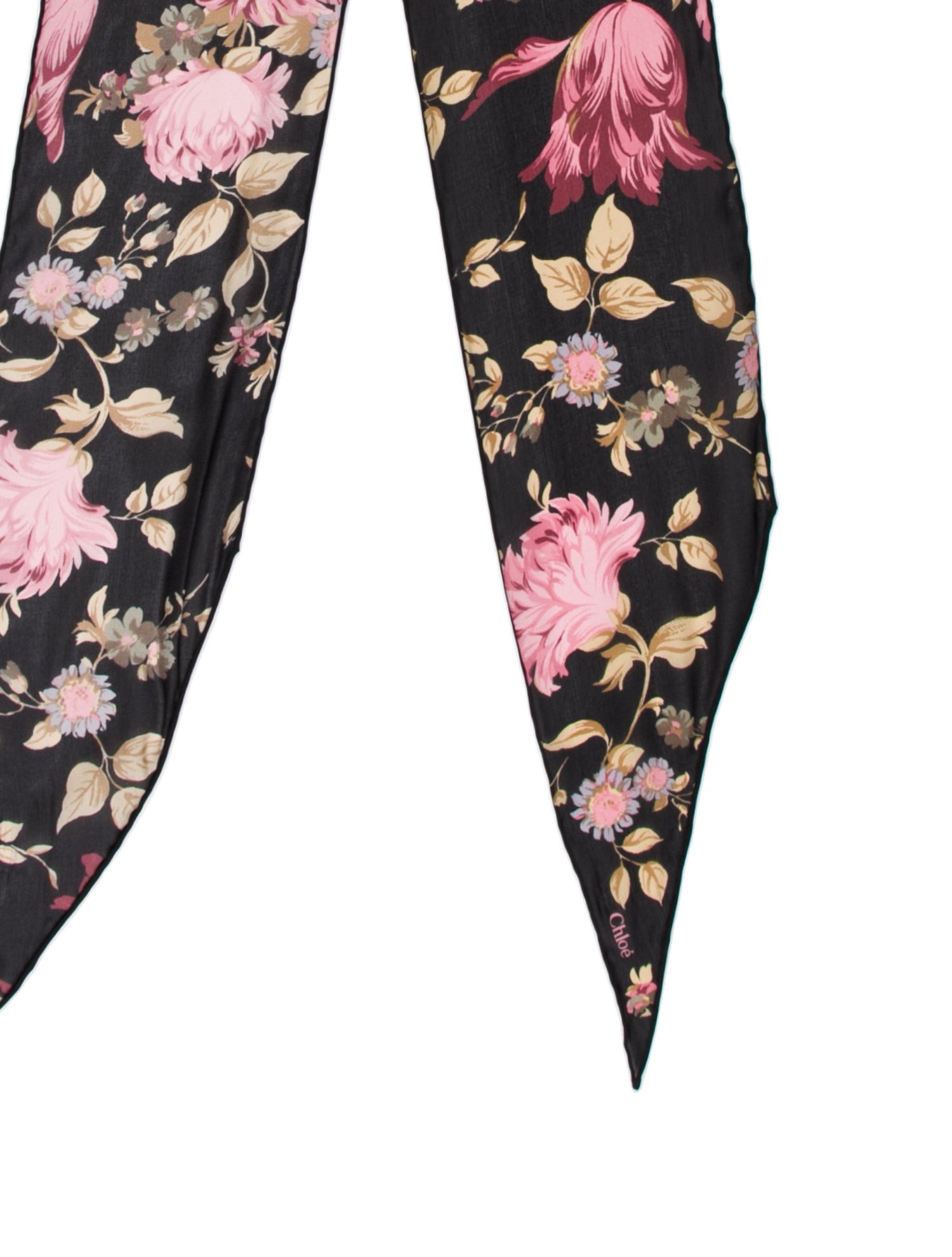 Chloé Silk Floral Print Scarf