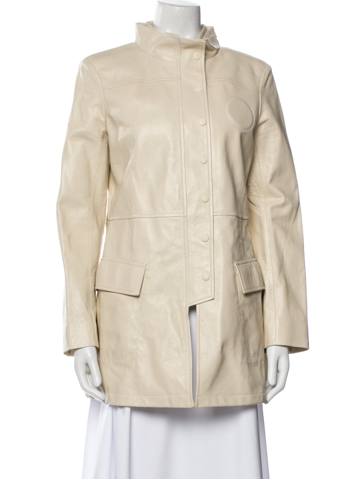 Chloé Lamb Leather Utility Jacket