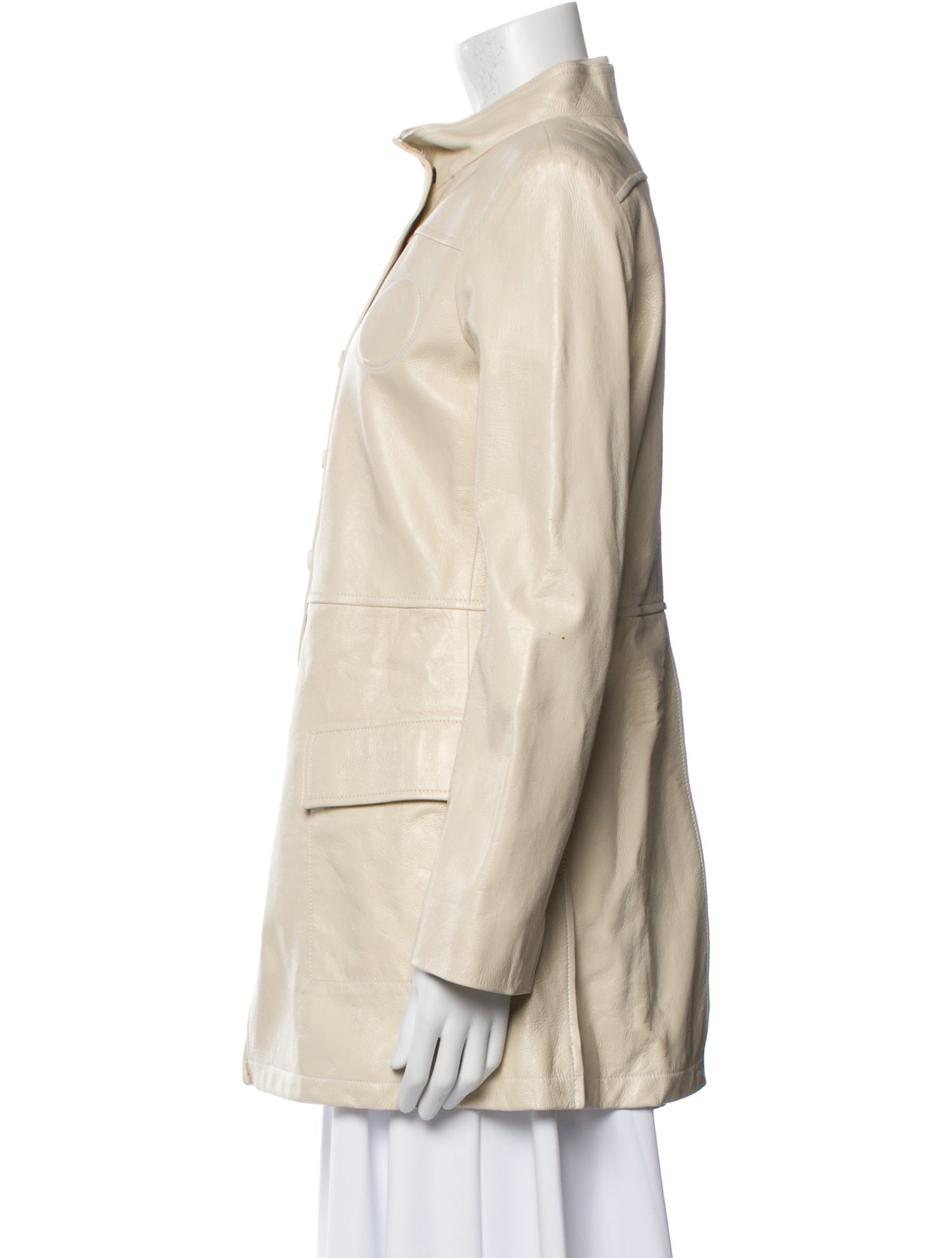 Chloé Lamb Leather Utility Jacket