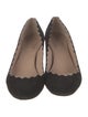Chloé Suede Scalloped Accent Pumps