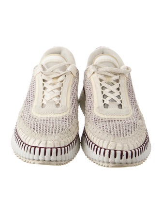 Chloé Plaid Print Sneakers