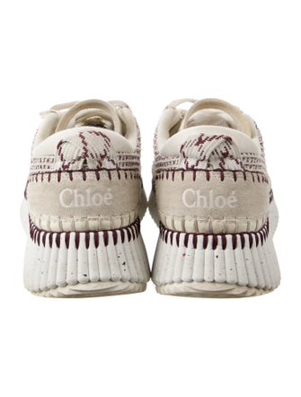 Chloé Plaid Print Sneakers