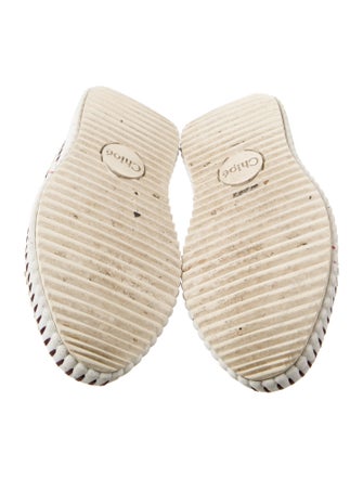 Chloé Plaid Print Sneakers