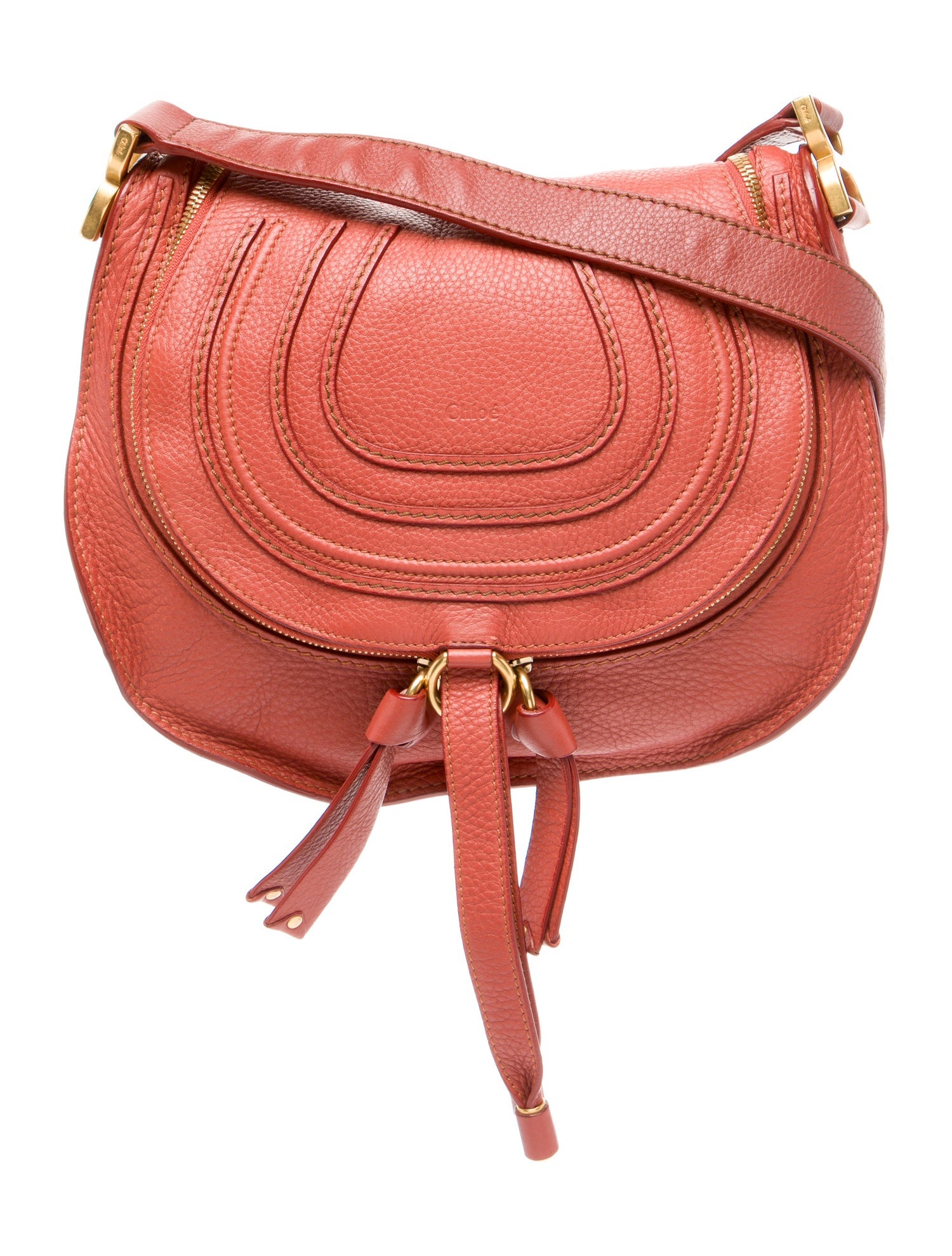 Chloé Leather Marcie Shoulder Bag Medium