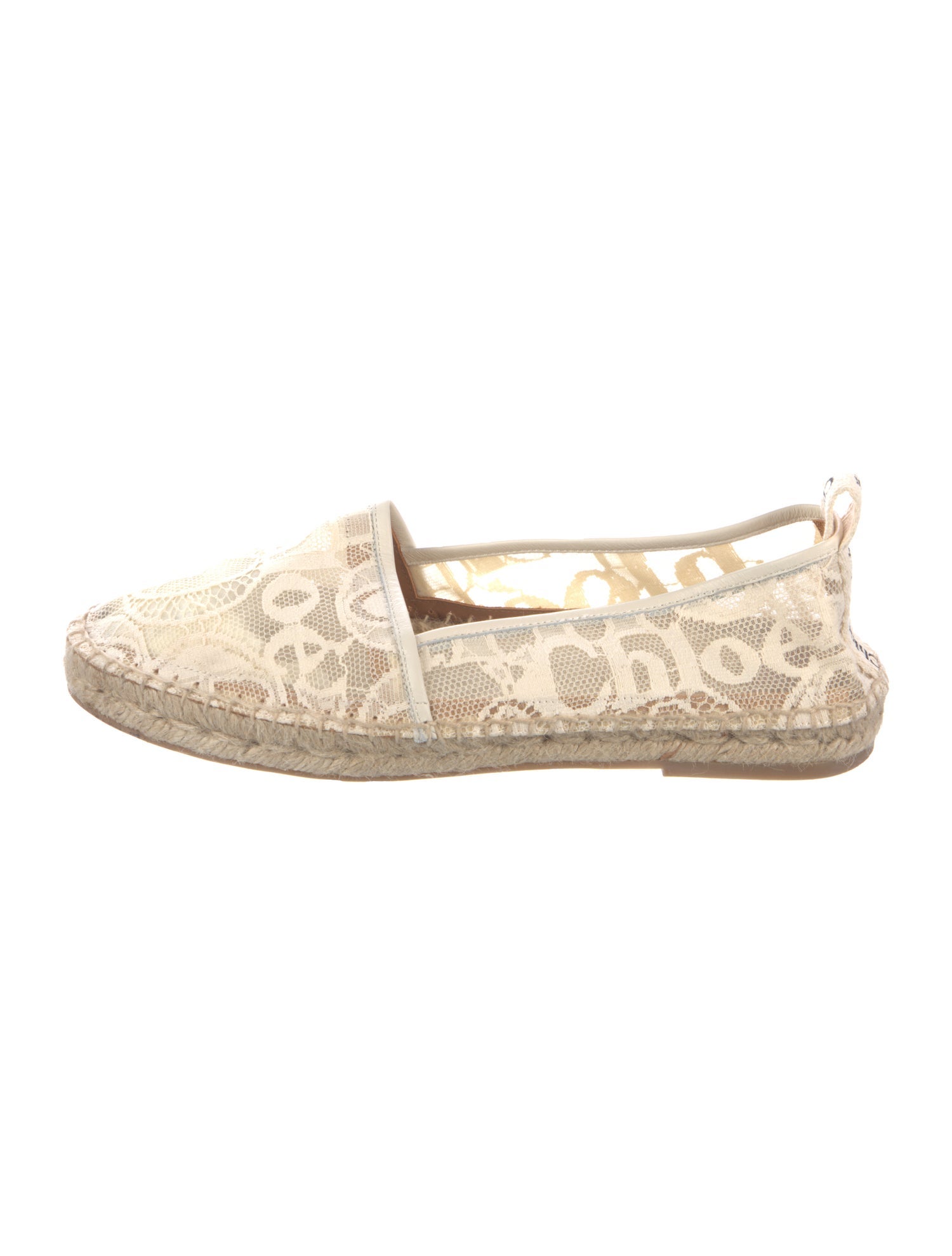 Chloé Lace Lace Pattern Espadrilles