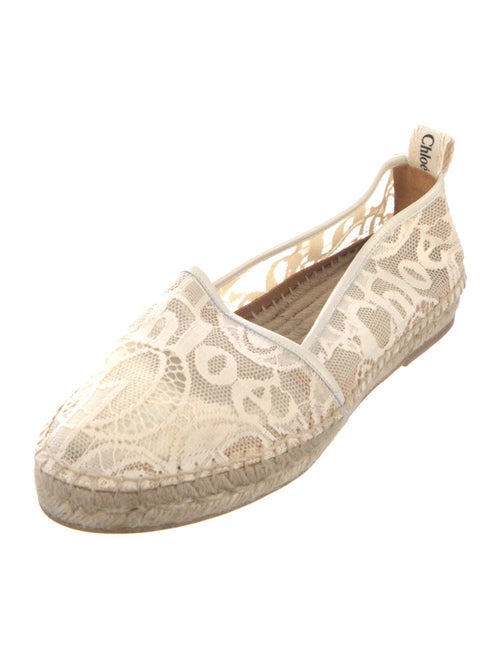 Chloé Lace Lace Pattern Espadrilles