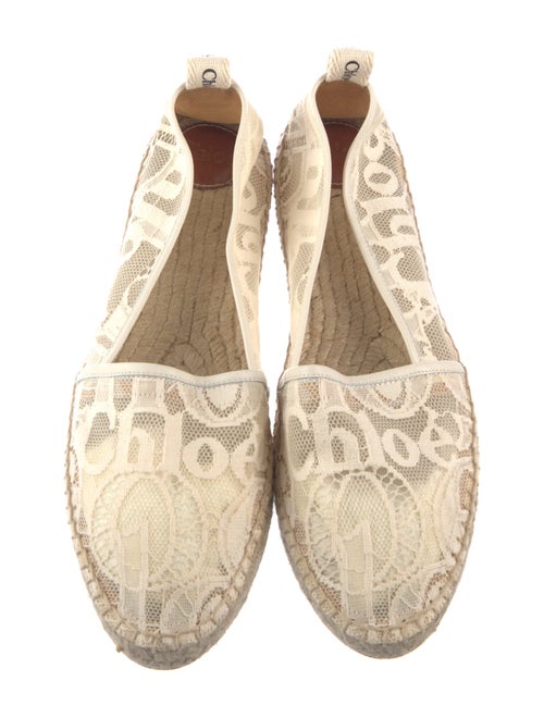 Chloé Lace Lace Pattern Espadrilles