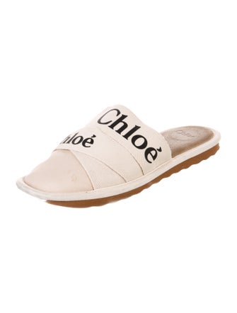 Chloé Leather Printed Mules