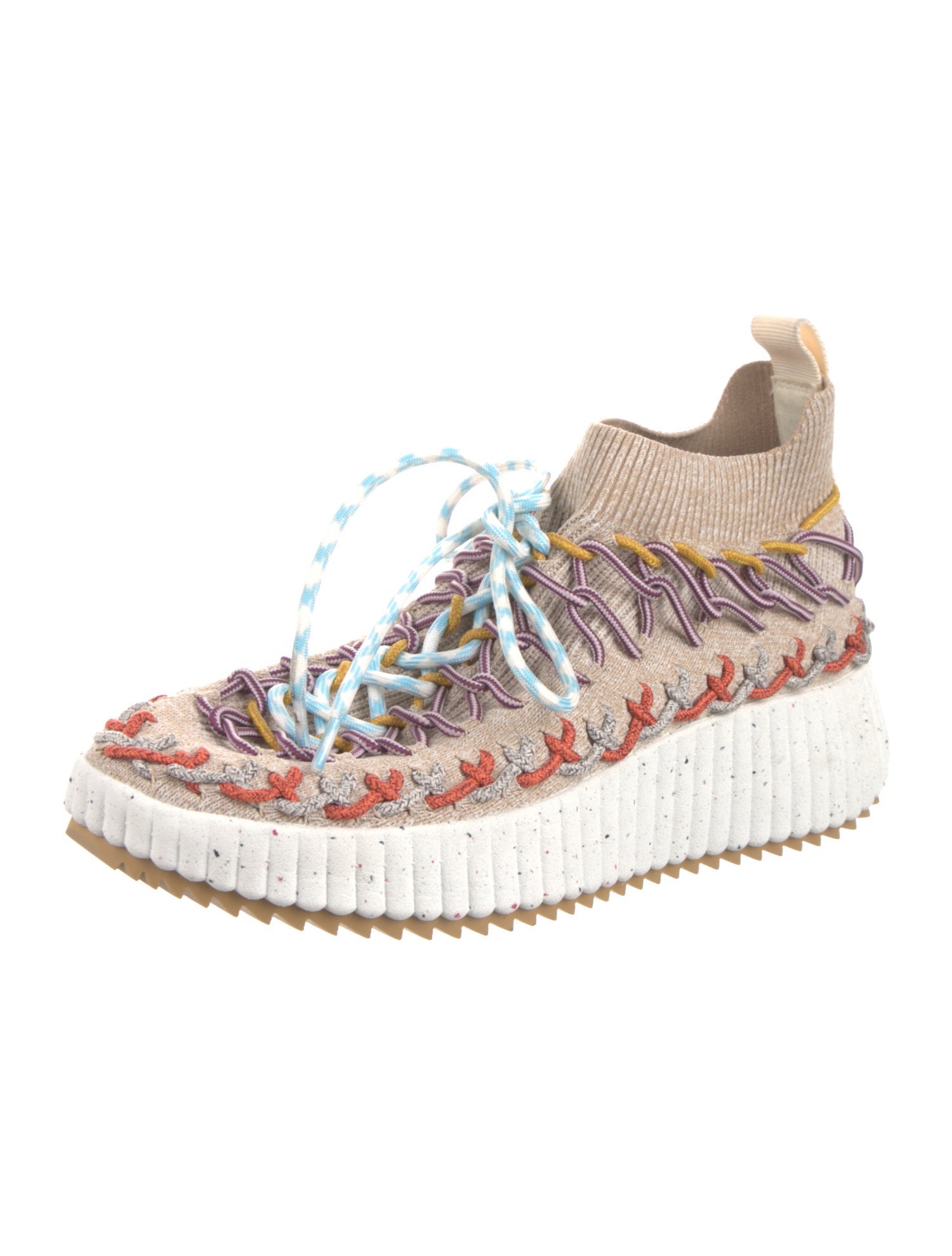 Chloé Colorblock Pattern Sneakers