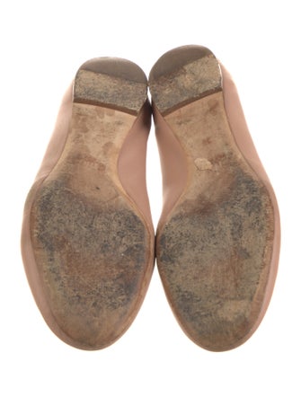 Chloé Leather Scalloped Accent Ballet Flats