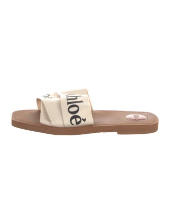 Chloé Leather Printed Slides