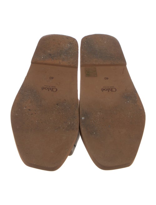 Chloé Leather Printed Slides