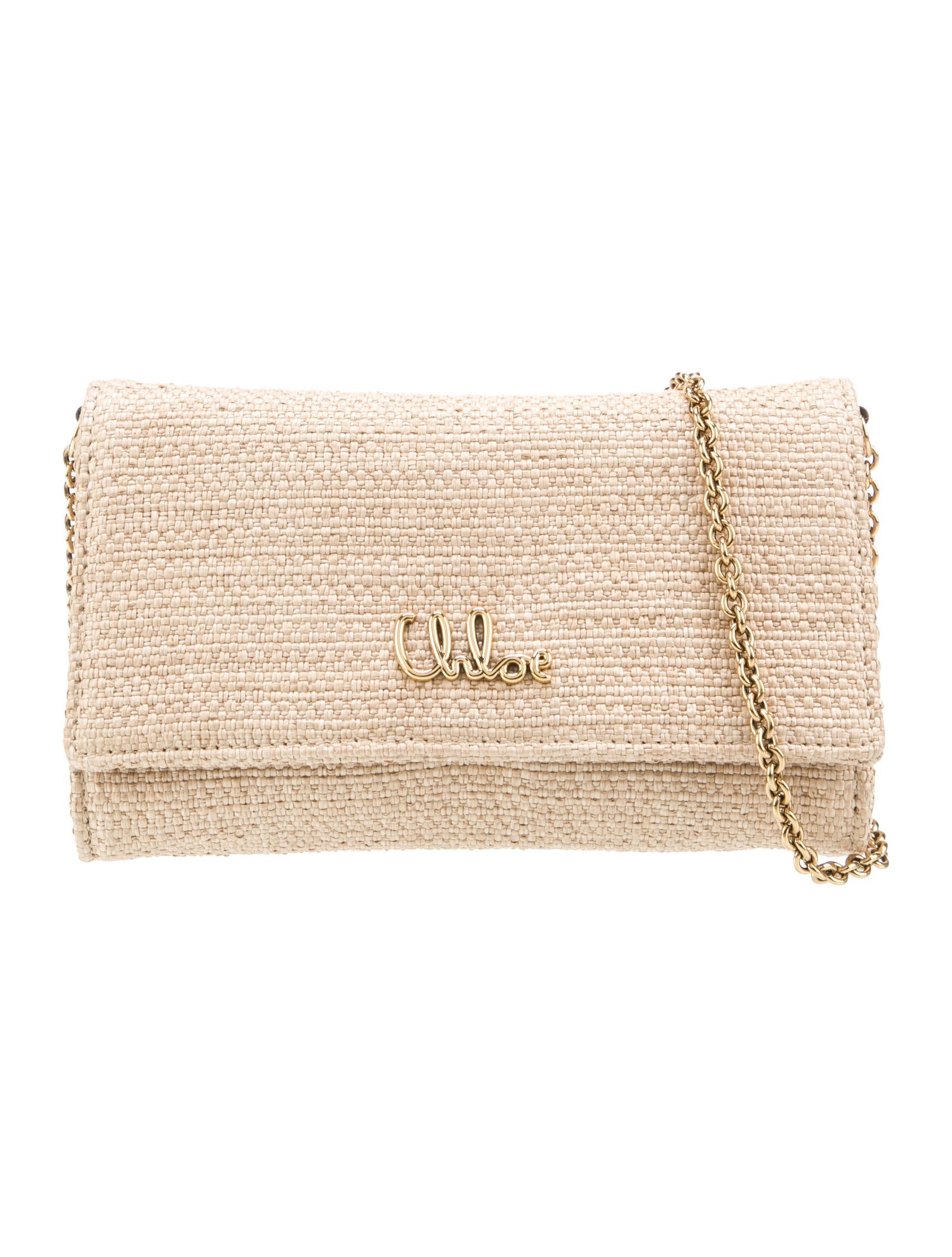Chloé Raffia Clutch