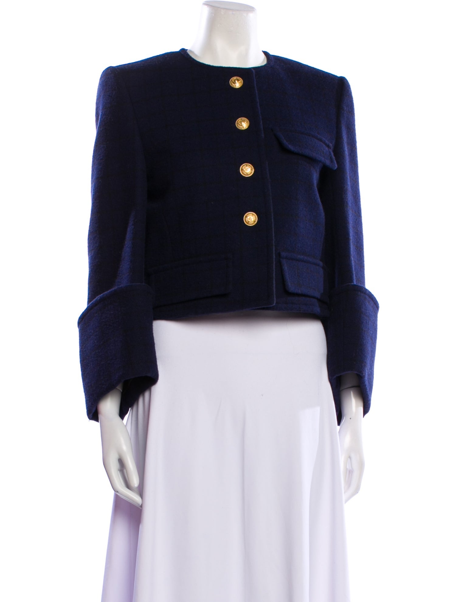 Chloé Virgin Wool Striped Evening Jacket