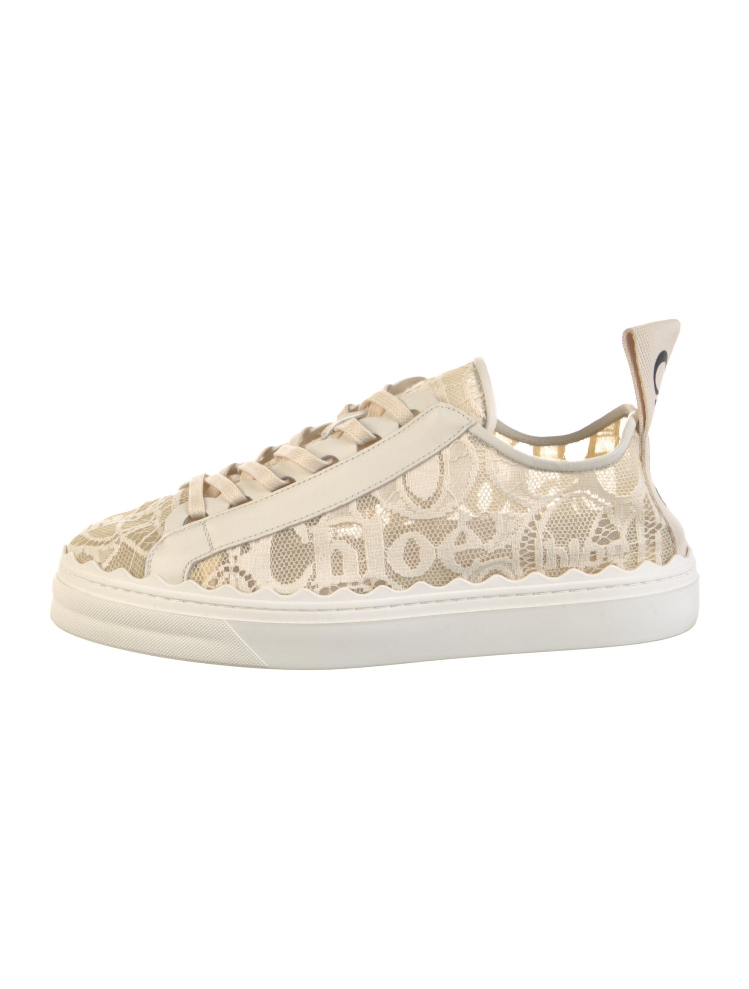 Chloé Lace Lace Pattern Sneakers