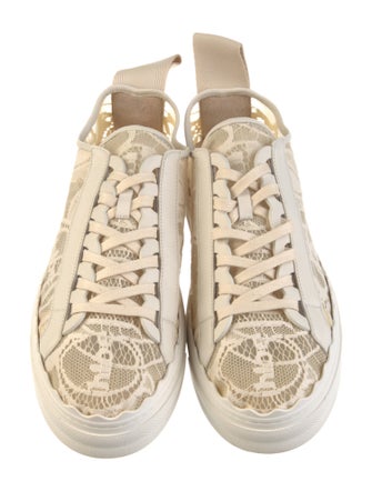 Chloé Lace Lace Pattern Sneakers