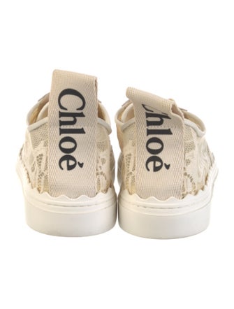 Chloé Lace Lace Pattern Sneakers