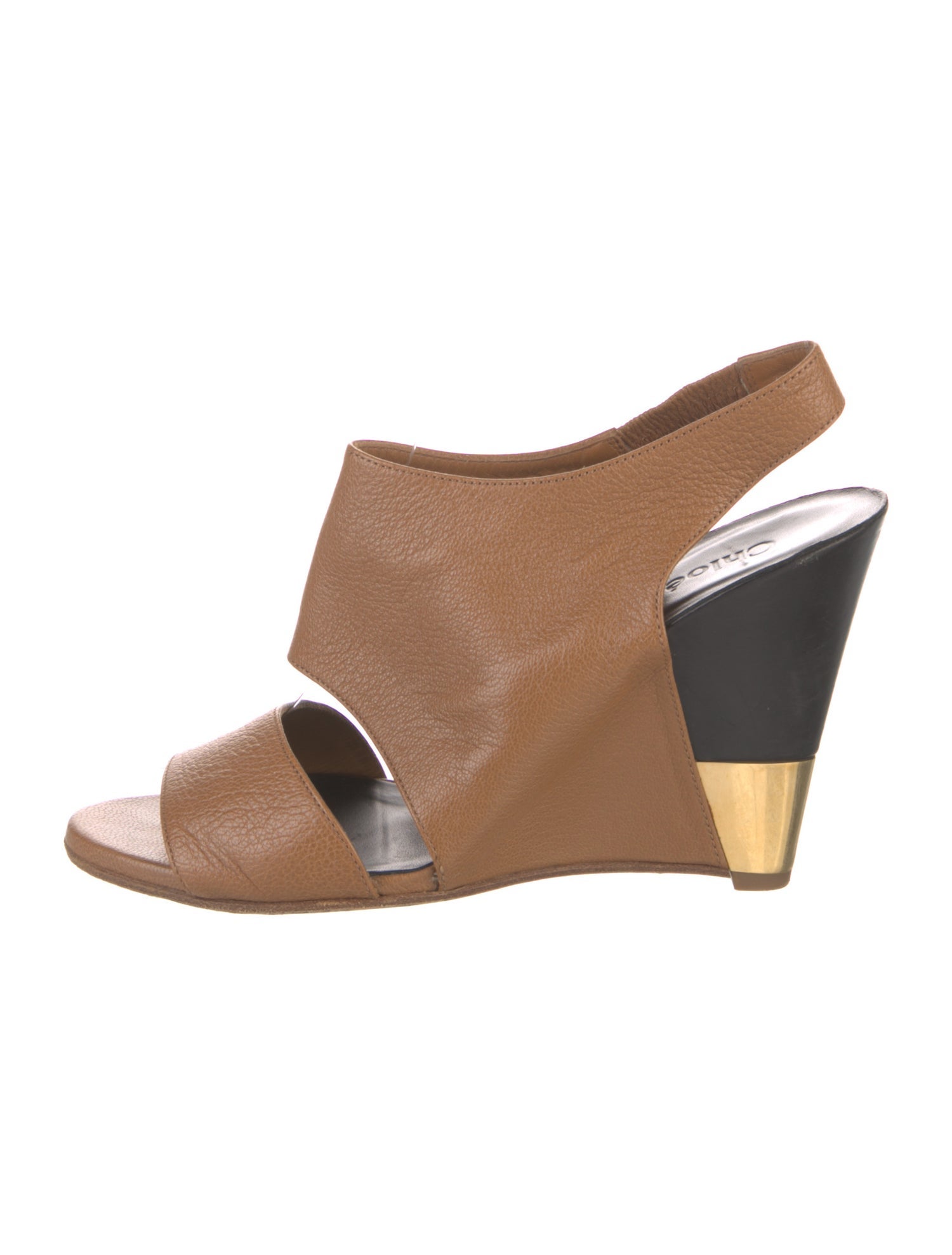 Chloé Leather Slingback Sandals