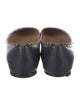 Chloé Leather Scalloped Accent Ballet Flats