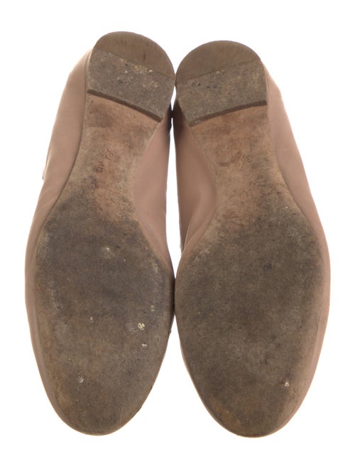 Chloé Leather Scalloped Accent Ballet Flats