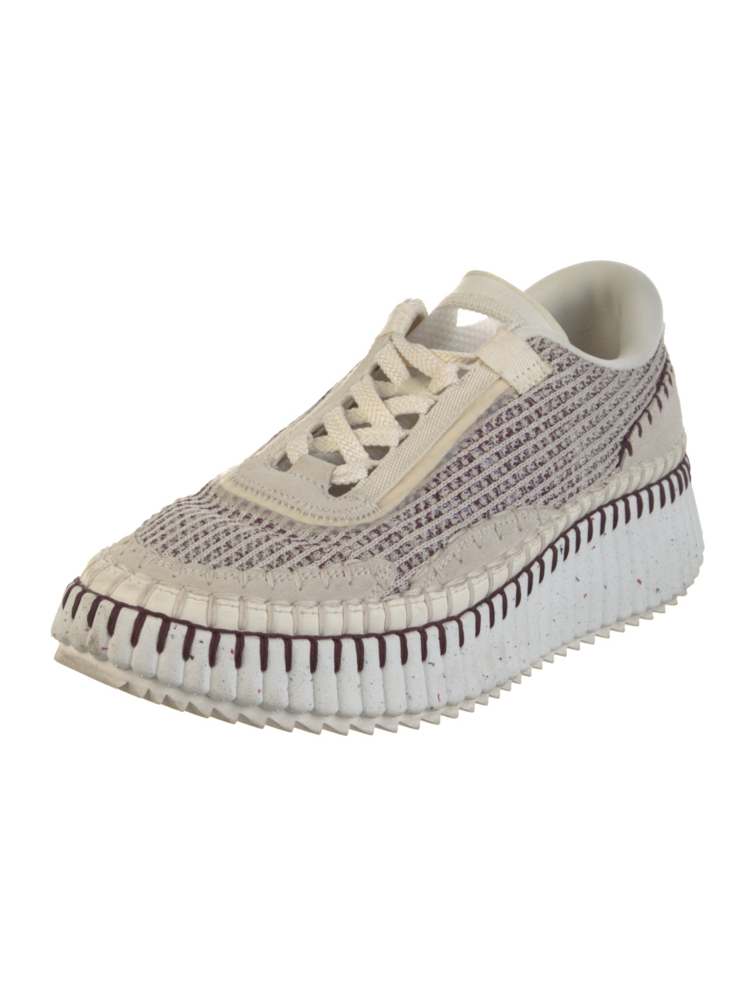 Chloé Whipstitch Trim Sneakers