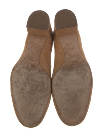 Chloé Suede Scalloped Accent Pumps