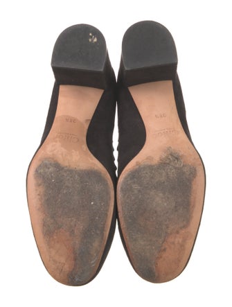 Chloé Suede Scalloped Accent Pumps