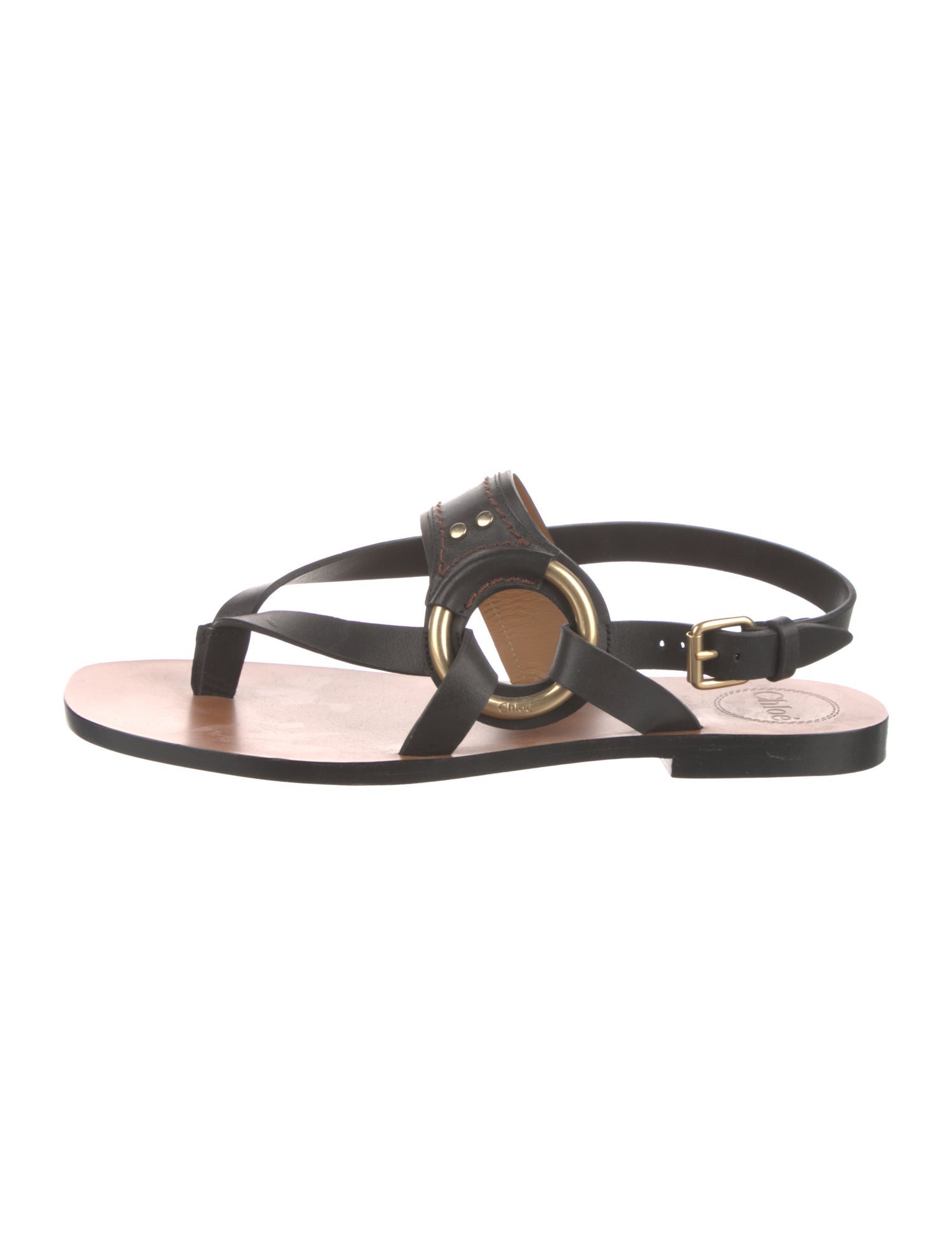 Chloé Leather Slingback Sandals