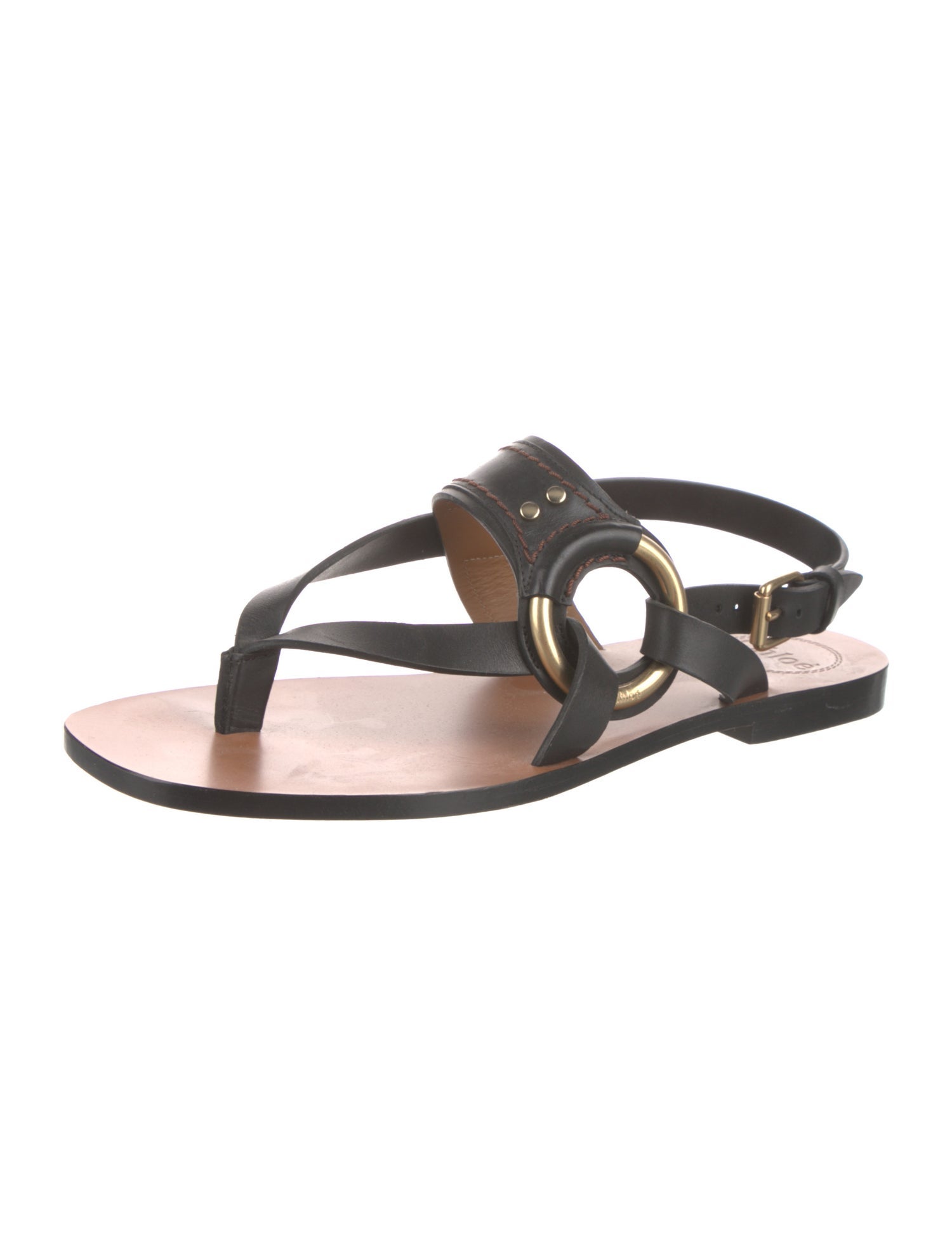 Chloé Leather Slingback Sandals
