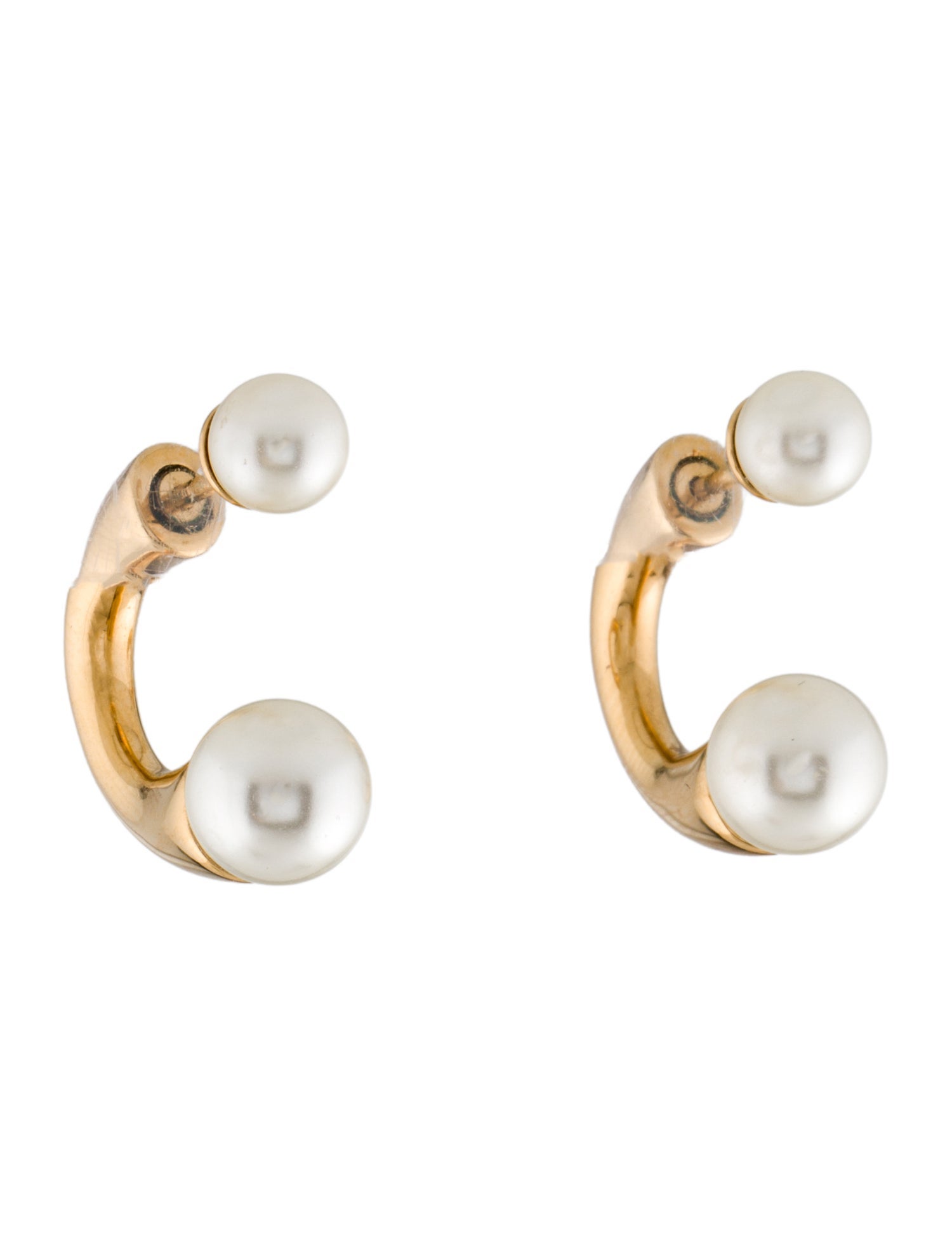 Chloé Faux Pearl Darcey Double Earrings