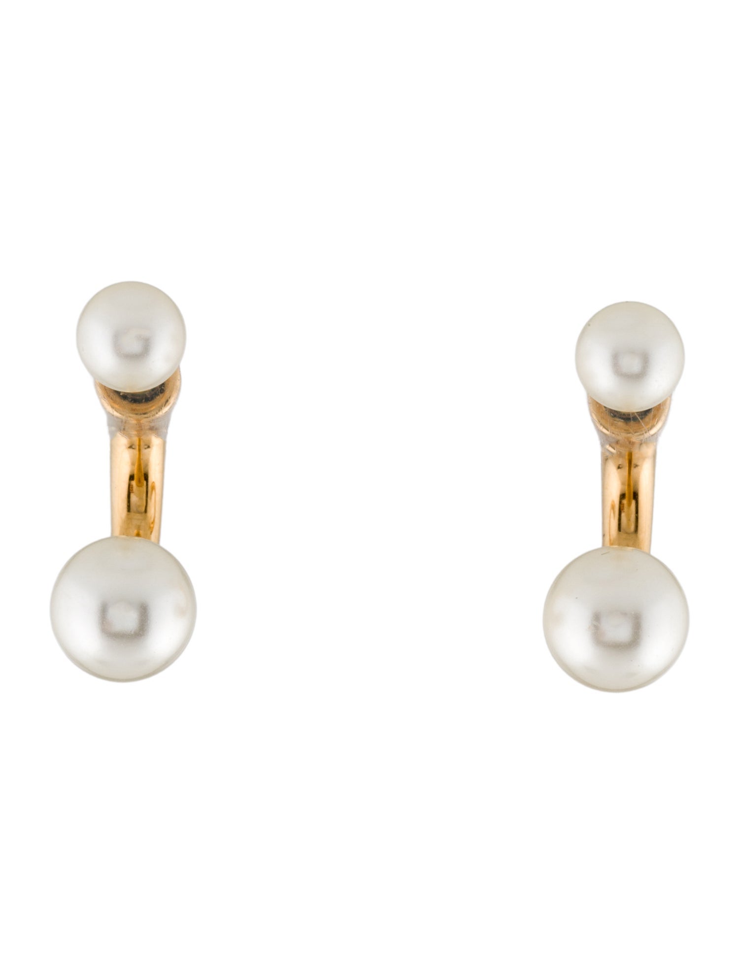 Chloé Faux Pearl Darcey Double Earrings