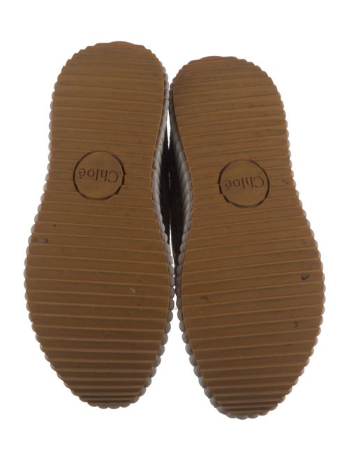 Chloé Tweed Pattern Sneakers