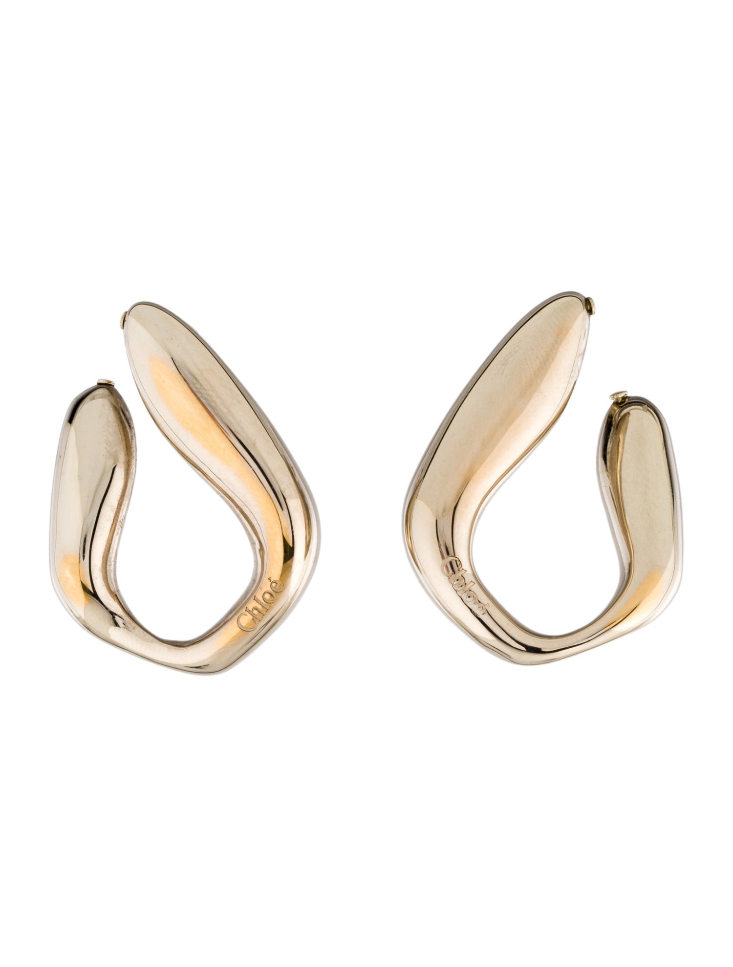 Chloé Sculpted Twist Hoop Earrings