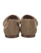 Chloé Suede Scalloped Accent Ballet Flats